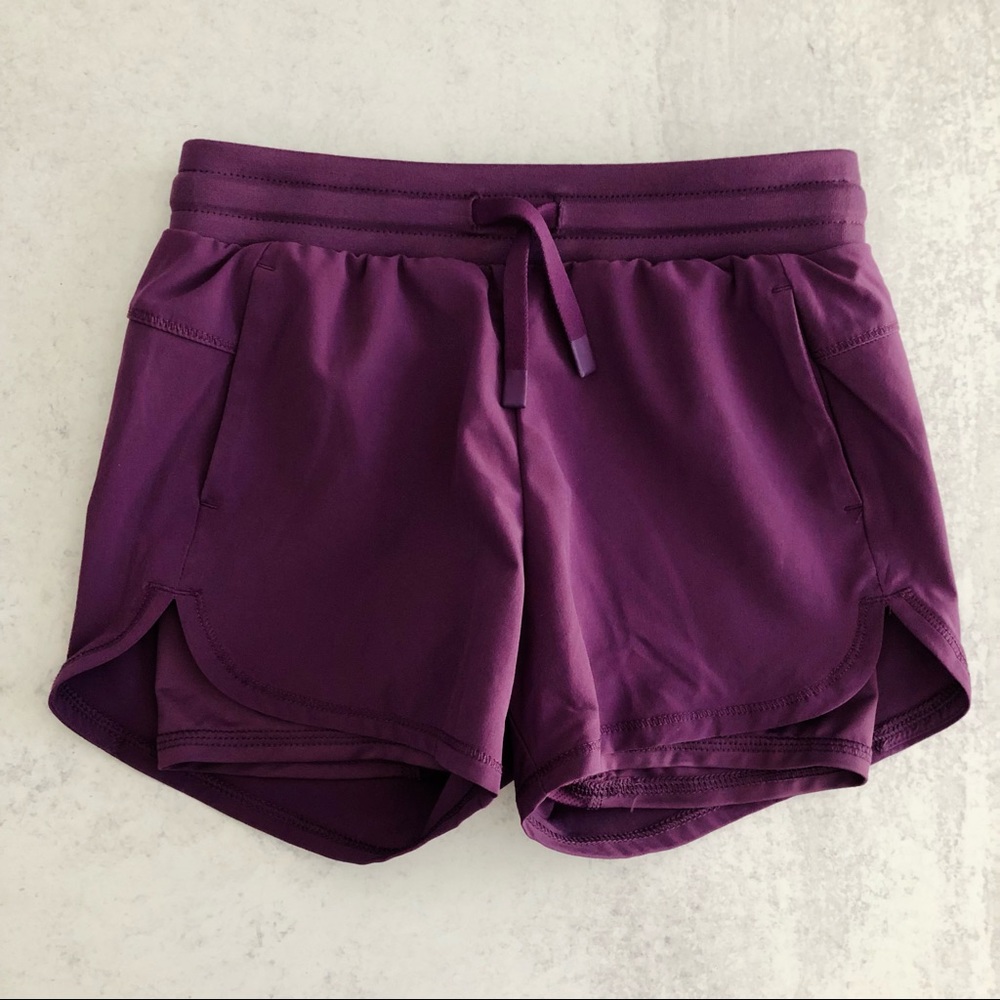 All In Motion Double Layer Running Shorts, Purple, Size Small (6-6x)